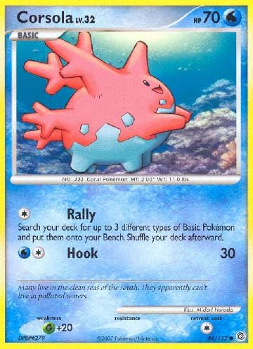 Carta Corsola (84/132) do set Maravilhas Secretas — Pokémon TCG | Bynx