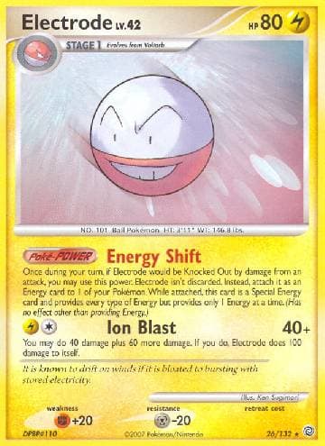 Carta Electrode (26/132) do set Maravilhas Secretas — Pokémon TCG | Bynx