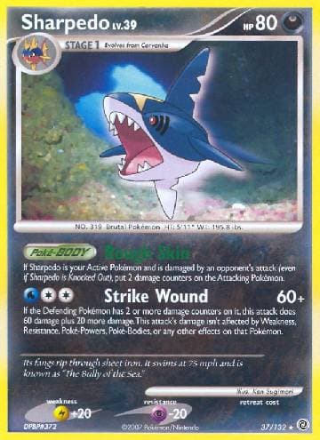 Carta Sharpedo (37/132) do set Maravilhas Secretas — Pokémon TCG | Bynx