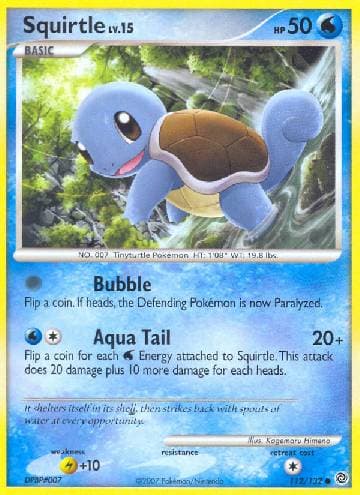 Carta Squirtle (112/132) do set Maravilhas Secretas — Pokémon TCG | Bynx