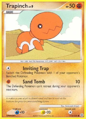 Carta Trapinch (115/132) do set Maravilhas Secretas — Pokémon TCG | Bynx