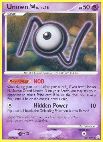 Unown N (69/132) — Maravilhas Secretas
