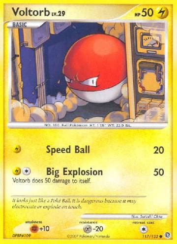 Carta Voltorb (117/132) do set Maravilhas Secretas — Pokémon TCG | Bynx