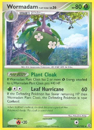 Carta Wormadam Plant Cloak (41/132) do set Maravilhas Secretas — Pokémon TCG | Bynx