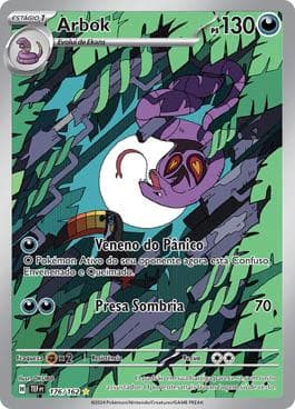 Carta Arbok (176/162) do set Forças Temporais — Pokémon TCG | Bynx