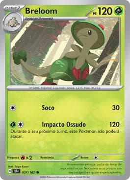 Carta Breloom (007/162) do set Forças Temporais — Pokémon TCG | Bynx