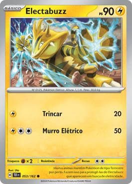 Carta Electabuzz (053/162) do set Forças Temporais — Pokémon TCG | Bynx