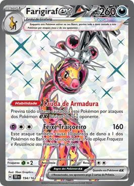 Carta Farigiraf ex (194/162) do set Forças Temporais — Pokémon TCG | Bynx