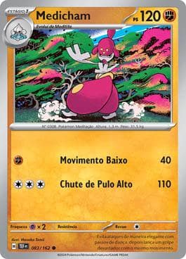 Carta Medicham (083/162) do set Forças Temporais — Pokémon TCG | Bynx