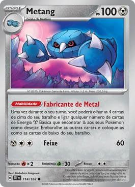 Carta Metang (114/162) do set Forças Temporais — Pokémon TCG | Bynx