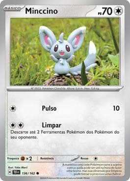 Carta Minccino (136/162) do set Forças Temporais — Pokémon TCG | Bynx