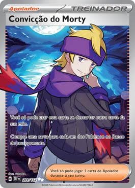 Carta Morty's Conviction (201/162) do set Forças Temporais — Pokémon TCG | Bynx