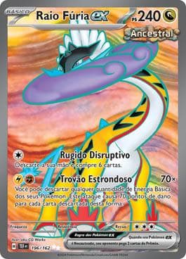Carta Raging Bolt ex (196/162) do set Forças Temporais — Pokémon TCG | Bynx