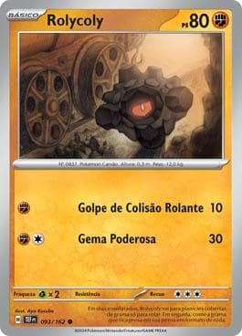 Carta Rolycoly (093/162) do set Forças Temporais — Pokémon TCG | Bynx