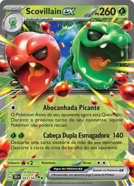 Carta Scovillain ex (022/162) do set Forças Temporais — Pokémon TCG | Bynx