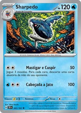 Carta Sharpedo (043/162) do set Forças Temporais — Pokémon TCG | Bynx