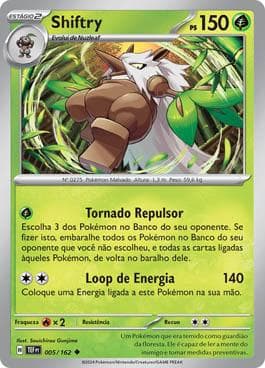 Carta Shiftry (005/162) do set Forças Temporais — Pokémon TCG | Bynx
