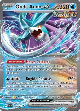 Carta Walking Wake ex (050/162) do set Forças Temporais — Pokémon TCG | Bynx