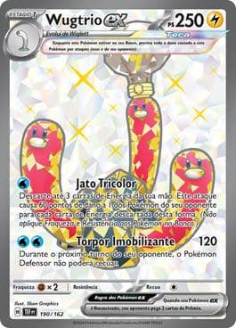 Carta Wugtrio ex (190/162) do set Forças Temporais — Pokémon TCG | Bynx