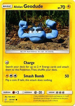 Carta Alolan Geodude (35/181) do set União de Aliados — Pokémon TCG | Bynx