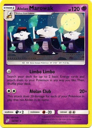 Carta Alolan Marowak (64/181) do set União de Aliados — Pokémon TCG | Bynx