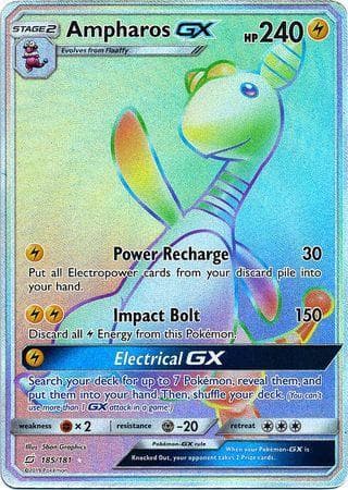 Carta Ampharos-GX (185/181) do set União de Aliados — Pokémon TCG | Bynx