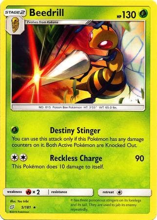 Carta Beedrill (5/181) do set União de Aliados — Pokémon TCG | Bynx