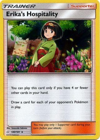 Carta Erika's Hospitality (140/181) do set União de Aliados — Pokémon TCG | Bynx