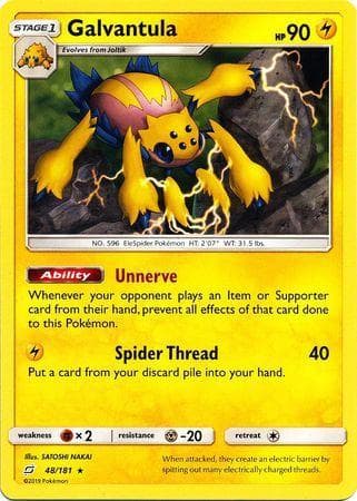 Carta Galvantula (48/181) do set União de Aliados — Pokémon TCG | Bynx