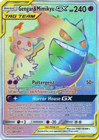 Gengar & Mimikyu-GX (186/181) — União de Aliados