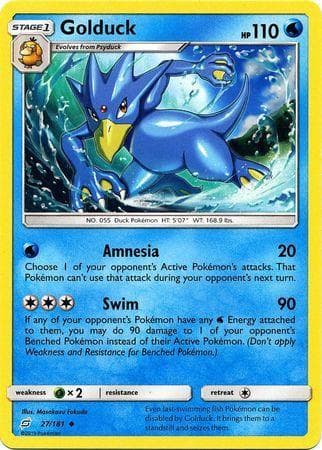 Carta Golduck (27/181) do set União de Aliados — Pokémon TCG | Bynx