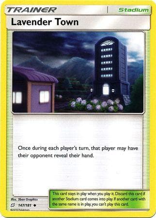 Carta Lavender Town (147/181) do set União de Aliados — Pokémon TCG | Bynx