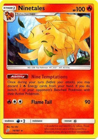Carta Ninetales (16/181) do set União de Aliados — Pokémon TCG | Bynx