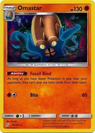 Carta Omastar (76/181) do set União de Aliados — Pokémon TCG | Bynx