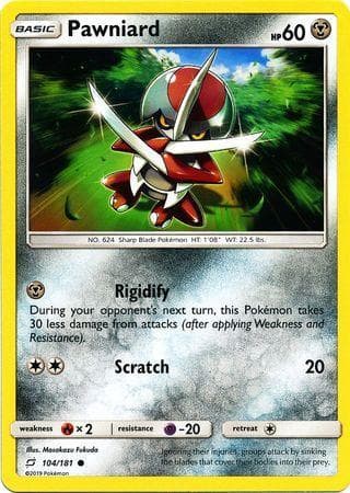 Carta Pawniard (104/181) do set União de Aliados — Pokémon TCG | Bynx