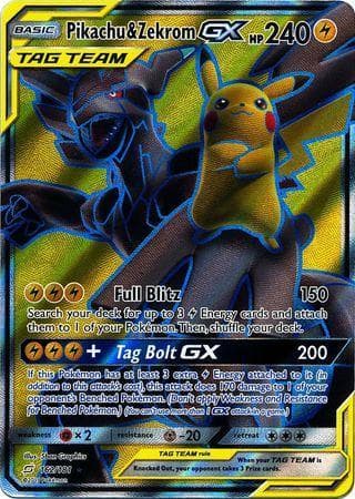 Pikachu & Zekrom-GX (162/181) — União de Aliados