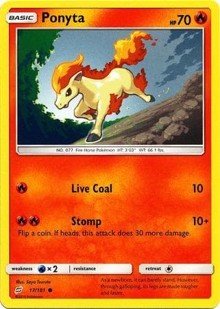 Carta Ponyta (17/181) do set União de Aliados — Pokémon TCG | Bynx