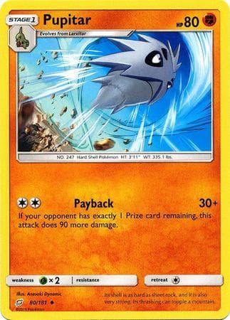 Carta Pupitar (80/181) do set União de Aliados — Pokémon TCG | Bynx