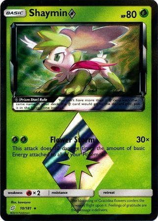 Carta Shaymin Prism Star (10/181) do set União de Aliados — Pokémon TCG | Bynx