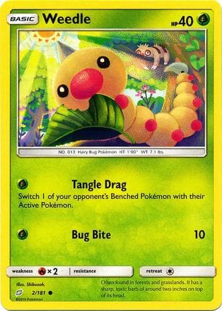 Carta Weedle (2/181) do set União de Aliados — Pokémon TCG | Bynx