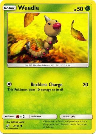 Carta Weedle (3/181) do set União de Aliados — Pokémon TCG | Bynx