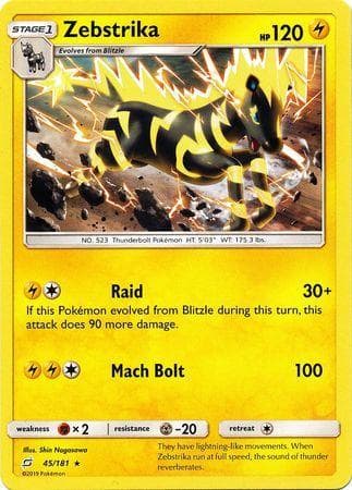 Carta Zebstrika (45/181) do set União de Aliados — Pokémon TCG | Bynx