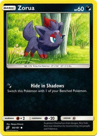 Carta Zorua (90/181) do set União de Aliados — Pokémon TCG | Bynx