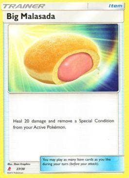 Carta Big Malasada (27/30) do set Sun & Moon Trainer Kit - Lycanroc — Pokémon TCG | Bynx
