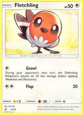 Carta Fletchling (11/30) do set Sun & Moon Trainer Kit - Lycanroc — Pokémon TCG | Bynx