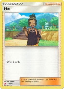 Carta Hau (19/30) do set Sun & Moon Trainer Kit - Lycanroc — Pokémon TCG | Bynx