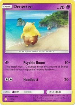 Carta Drowzee (22/30) do set Sun & Moon Trainer Kit - Alolan Raichu — Pokémon TCG | Bynx