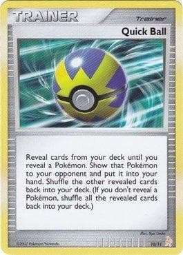 Carta Bola Rápida / Quick Ball (10/11) 10/11 — Pokémon TCG | Bynx