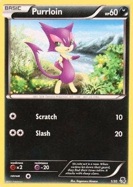 Carta Purrloin (01/30) do set Black & White Trainer Kit - Zoroark — Pokémon TCG | Bynx
