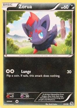 Carta Zorua (23/30) do set Black & White Trainer Kit - Zoroark — Pokémon TCG | Bynx